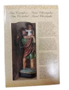 San Cristobal12Cm Resina Con Oracion