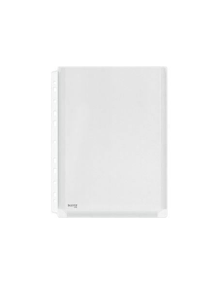 Funda Multitaladro Leitz Con Fuelle Din A4 Con Refuerzo 170 Mc Cristal Pack De 10 Unidades