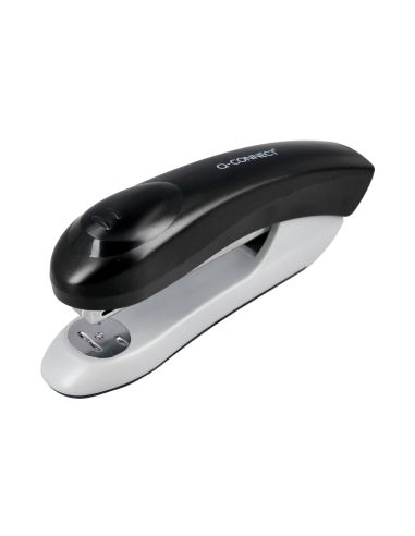 Grapadora Q-Connect Kf14207 Plastico Abs Negra Capacidad 20 Hojas Medidas 177X43X67Mm