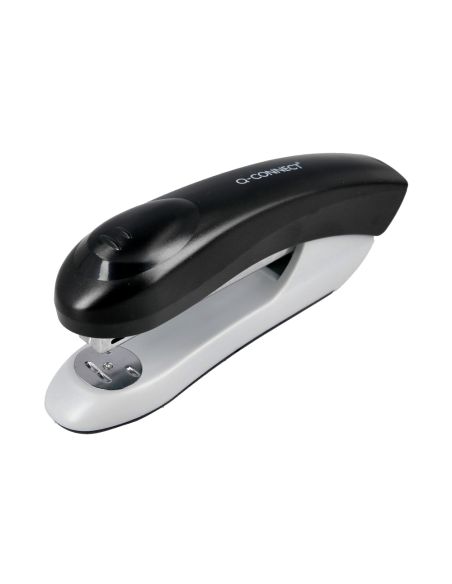 Grapadora Q-Connect Kf14207 Plastico Abs Negra Capacidad 20 Hojas Medidas 177X43X67Mm