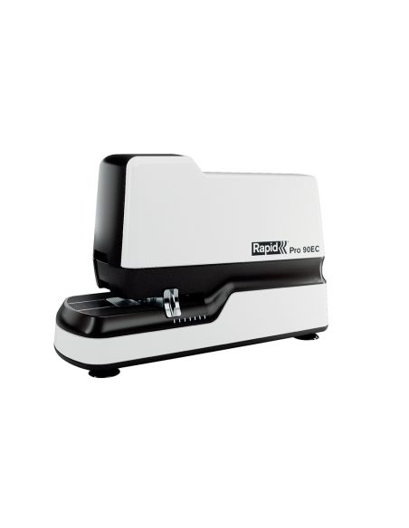 Grapadora Rapid Pro 90Ec Electrica Blanco Capacidad 50 Hojas Usa Grapas N 66 Y N 44