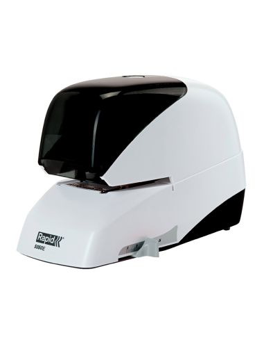 Grapadora Rapid 5050E Electrica Blanco/Negro Capacidad 50 Hojas Usa Grapas Casete 5050