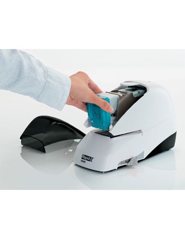 Grapadora Rapid 5050E Electrica Blanco/Negro Capacidad 50 Hojas Usa Grapas Casete 5050