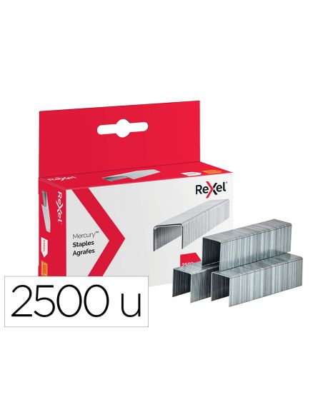 Grapas Rexel Mercury Acero Inoxidable Caja De 2500 Unidades