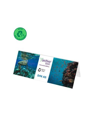 Identificador Sobremesa Archivo 2000 Petg Flexible Visibilidad Boble Cara Din A5 60X210X75 Mm