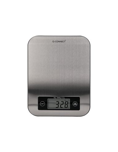 Bascula Precision Q-Connect Digital Con Pantalla Lcd Precision 1 Gr Capacidad De 5 Gr A 10 Kg 215X165X16Mm