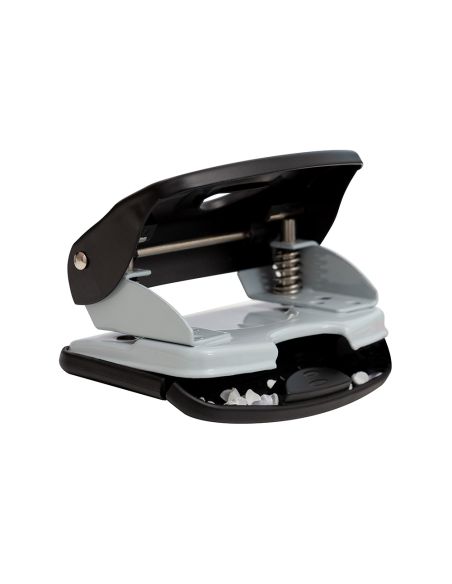 Taladrador Q-Connect Kf14221 2 Taladros Color Negro Abertura 3,5 Mm Capacidad 40 Hojas