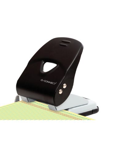 Taladrador Q-Connect Kf14221 2 Taladros Color Negro Abertura 3,5 Mm Capacidad 40 Hojas