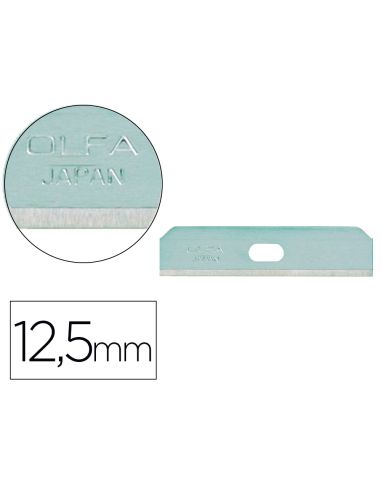 Repuesto Cuter Olfa Ancho 12,5 Mm Blister De 10 Unidades Para Cuter Seguridad Sk-7
