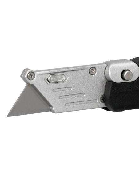 Cuter Q-Connect Metalico Ancho Plegable Con Mango Antideslizante Cuchilla 19 Mm Xd-925 Conclip Blister 1 Unidad