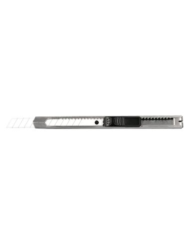 Cuter Q-Connect Metalico Estrecho Cuchilla Ceramica 9 Mm Xd-C18 Con Clip Blister 1 Unidad