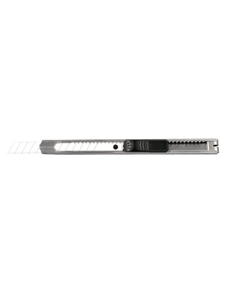 Cuter Q-Connect Metalico Estrecho Cuchilla Ceramica 9 Mm Xd-C18 Con Clip Blister 1 Unidad