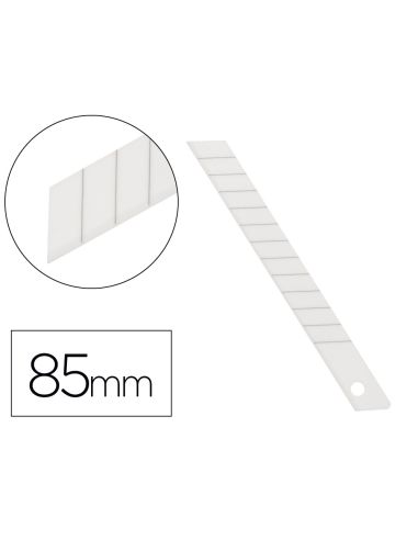 Repuesto Cuter Q-Connect Metalico Estrecho Para Modelo Kf14388 Cuchilla Ceramica 9 Mm Blister 6 Unidades