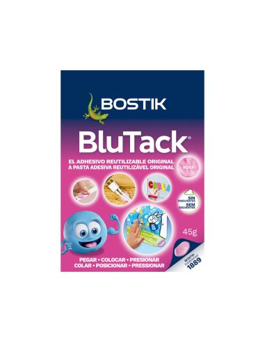 Sujetacosa Masilla Bostik Blu Tack Rosa Blister De 45 Gr