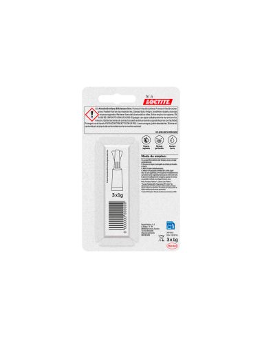 Pegamento Loctite Super Glue-3 Adhesivo Instantaneo Original Power Gel 1 Gr Blister De 3 Unidades