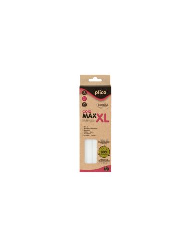 Barra Termofusible Plico Cola Maxi Xl Reciclada 11,5 Mm De Diametro X 200 Mm De Alto Blister De 12 Unidades
