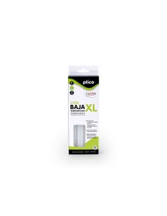 Barra Termofusible Plico Cola Mini Xl Baja Temperatura 8 Mm Diametro X 200 Mm De Alto Blister De 25 Unidades