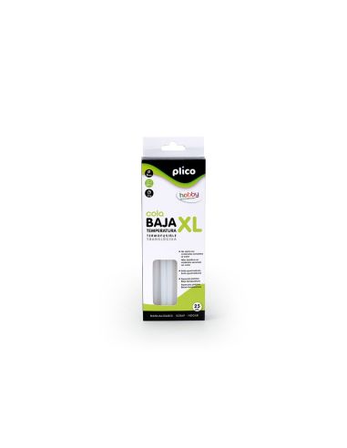 Barra Termofusible Plico Cola Mini Xl Baja Temperatura 8 Mm Diametro X 200 Mm De Alto Blister De 25 Unidades