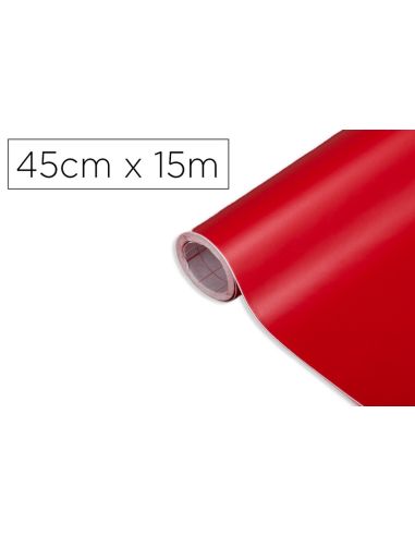 Rollo Adhesivo D-C-Fix Rojo Señales Ancho 45 Cm Largo 15 Mt