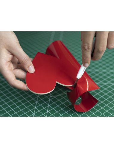 Rollo Adhesivo D-C-Fix Rojo Señales Ancho 45 Cm Largo 15 Mt