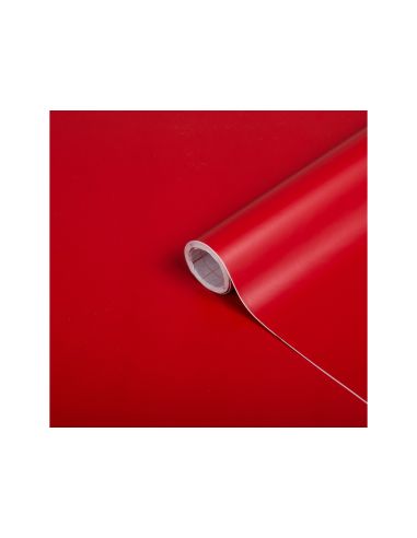 Rollo Adhesivo D-C-Fix Rojo Señales Mate Ancho 45 Cm Largo 15 Mt