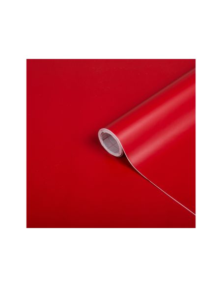 Rollo Adhesivo D-C-Fix Rojo Señales Mate Ancho 45 Cm Largo 15 Mt