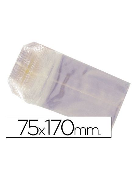 Bolsa Celofan 75X170 Mm Paquete 100 Unidades