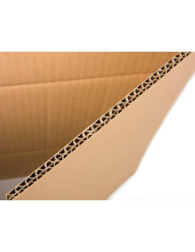 Caja Para Embalar Q-Connect Americana Ultra Resistente Carton Reciclado Canal Doble 7Mm Color Kraft 172X217X110 Mm