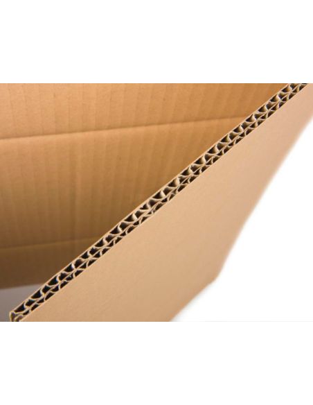 Caja Para Embalar Q-Connect Americana Ultra Resistente Carton Reciclado Canal Doble 7Mm Color Kraft 172X217X110 Mm