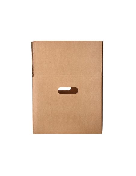 Caja Para Embalar Q-Connect Americana Ultra Resistente Con Asas Carton Canal Doble 7 Mm Color Kraft 430X300X250 Mm