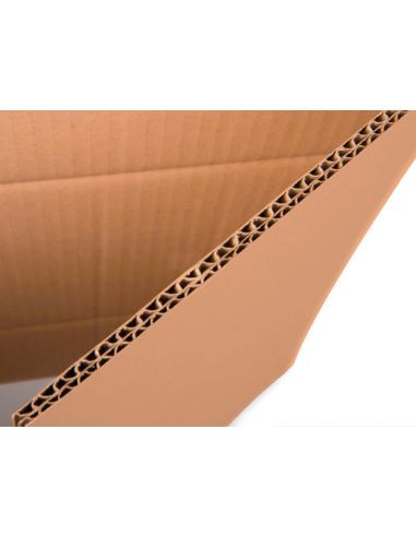 Caja Para Embalar Q-Connect Ultra Resistente Regulable En Altura Carton Canal Doble 7 Mmcolor Kraft 350X325X280 Mm