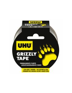 Cinta Adhesiva Uhu Americana Grizzly Tape Ultrafuerte Color Plata 25 Mt X 48 Mm 2