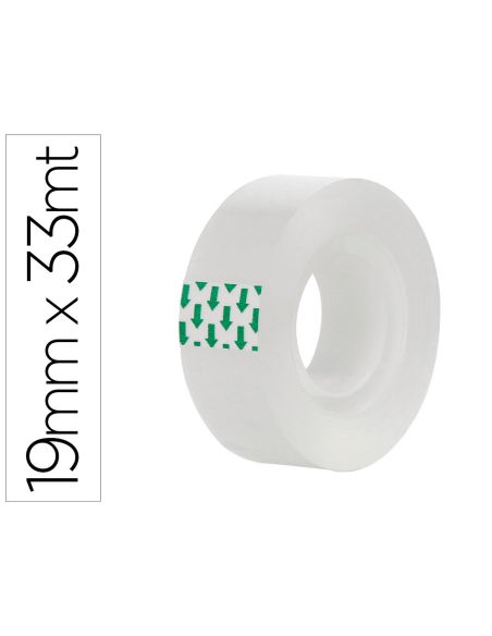 Cinta Adhesiva Greening Transparente 33 Mt X 19 Mm