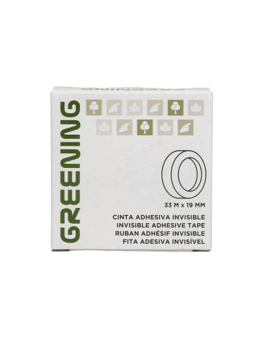 Cinta Adhesiva Greening Invisible 33 Mt X 19 Mm