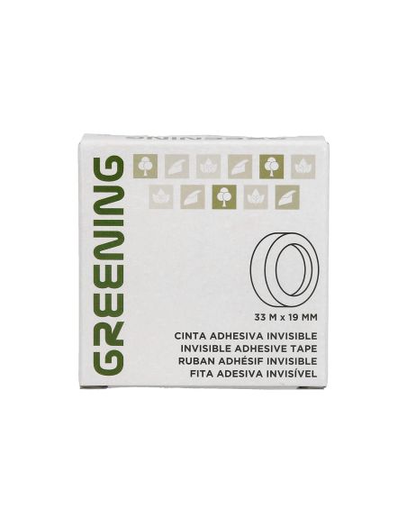 Cinta Adhesiva Greening Invisible 33 Mt X 19 Mm