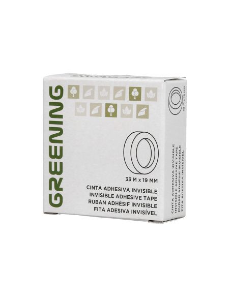 Cinta Adhesiva Greening Invisible 33 Mt X 19 Mm