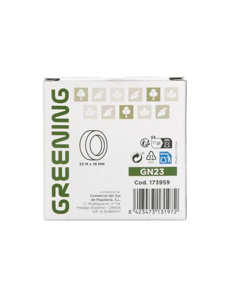 Cinta Adhesiva Greening Invisible 33 Mt X 19 Mm