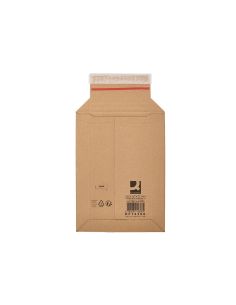 Sobre Para Envios Q-Connect Carton 100% Reciclado Y Reciclable Cierre Autoadhesivo252X167X72 Mm Color Kraft 2