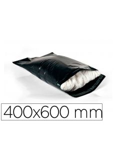 Sobre Q-Connect De Plastico Bolsa Para Envios 100% Recicladas Con Autocierre Color Negro 400X600 Mm