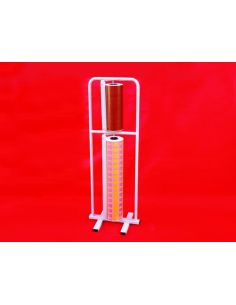 Portarrollo Metal De Suelo Vertical Corta Papel Para Bobinas De 64-32 Cm 2