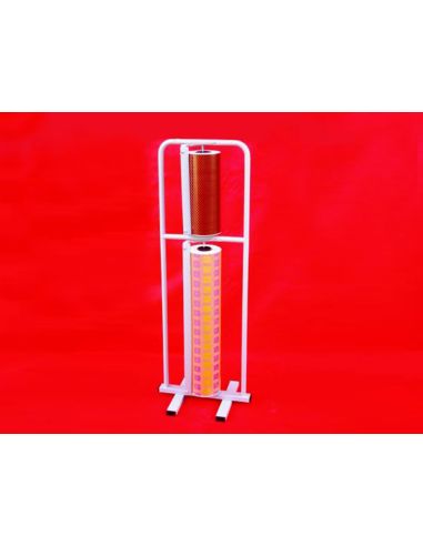 Portarrollo Metal De Suelo Vertical Corta Papel Para Bobinas De 64-32 Cm