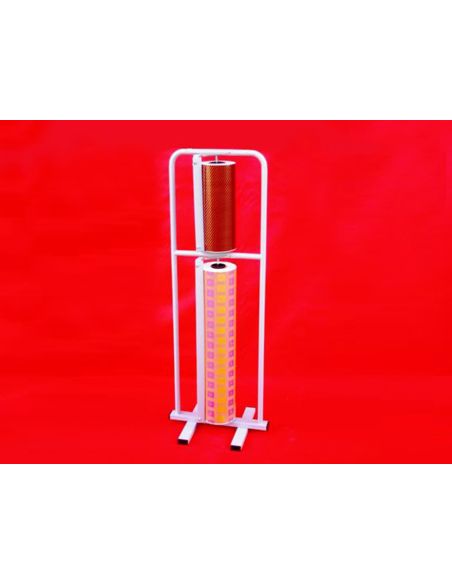 Portarrollo Metal De Suelo Vertical Corta Papel Para Bobinas De 64-32 Cm