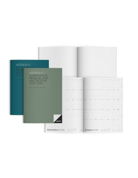 Agenda G Mes Vista Catalan Additio Planificador 16 Meses 195X285 Mm Colores Surtidos