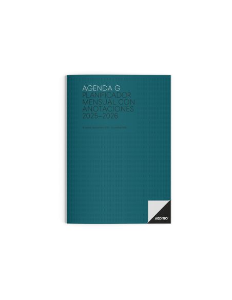 Agenda G Mes Vista Additio Planificador 16 Meses 19,5X28,5 Cm Colores Surtidos