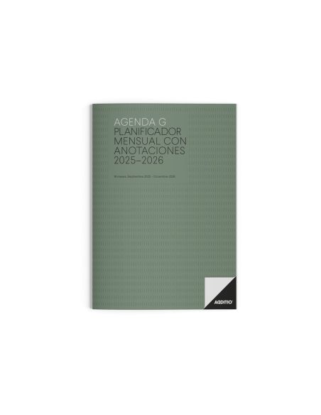 Agenda G Mes Vista Additio Planificador 16 Meses 19,5X28,5 Cm Colores Surtidos