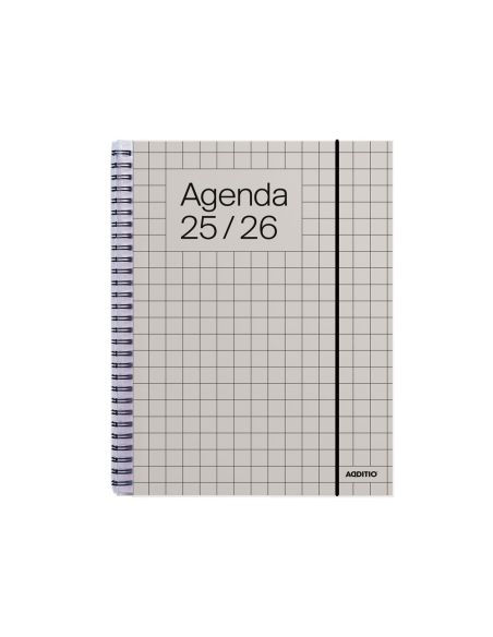Agenda Universal Additio Semana Vista 16,5X21,5 Cm Curso Escolar +16 Años Paginas Anotaciones Colores Surtidos
