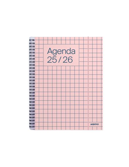 Agenda Universal Additio Semana Vista 16,5X21,5 Cm Curso Escolar +16 Años Paginas Anotaciones Colores Surtidos