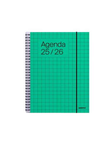 Agenda Universal Additio Semana Vista 16,5X21,5 Cm Curso Escolar +16 Años Paginas Anotaciones Colores Surtidos