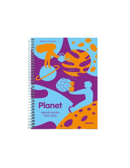 Agenda Planet Additio Semana Vista Curso Escolar Comunicacion Familia/Centro Primaria A5 Colores Surtidos