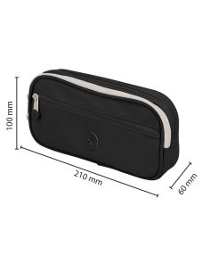 Estuche Portatodo Antartik Fusion Flex 3 Cremalleras Negro Compañero Mochila 100X60X220 Mm 2